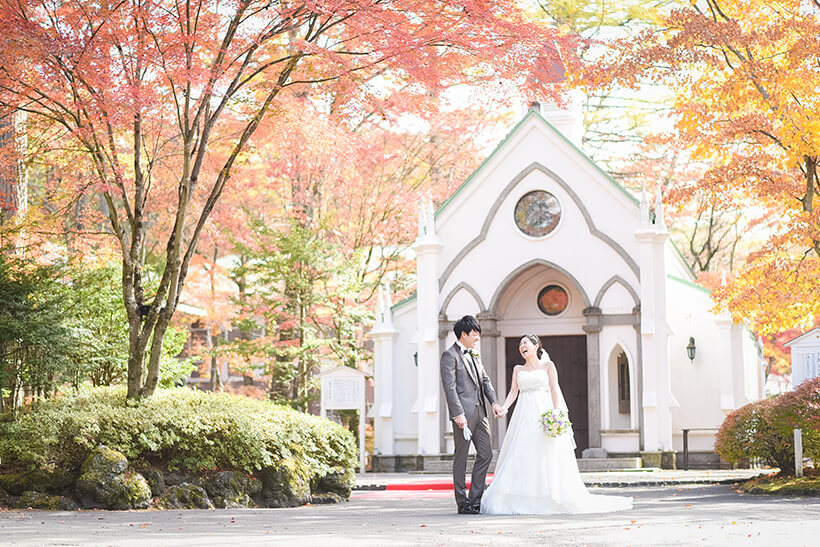 チャペル・旧軽井沢礼拝堂の結婚式 【公式】旧軽井沢 ホテル音羽ノ森